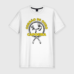 Мужская футболка хлопок Slim Capoeira Cordao de ouro