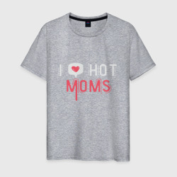 Мужская футболка хлопок Люблю горячих мамочек