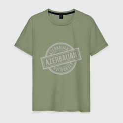 Мужская футболка хлопок Azerbaijan Grey