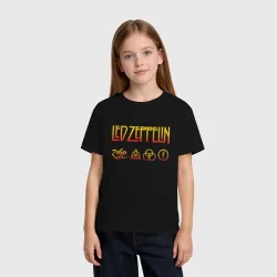 Детская футболка хлопок Led Zeppelin - logotype - фото 2