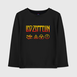 Детский лонгслив хлопок Led Zeppelin - logotype