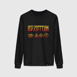 Женский свитшот хлопок Led Zeppelin - logotype