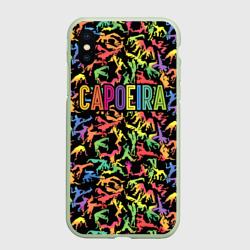 Чехол для iPhone XS Max матовый Capoeira colorful mens