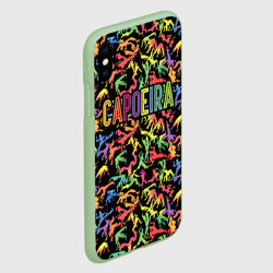 Чехол для iPhone XS Max матовый Capoeira colorful mens - фото 2