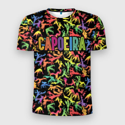 Мужская футболка 3D Slim Capoeira colorful mens