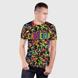 Мужская футболка 3D Slim Capoeira colorful mens - фото 2