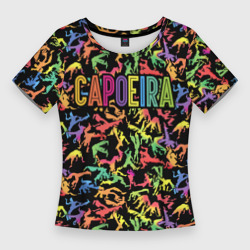 Женская футболка 3D Slim Capoeira colorful mens