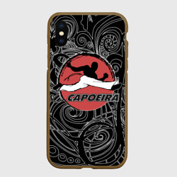 Чехол для iPhone XS Max матовый Capoeira fighter jump