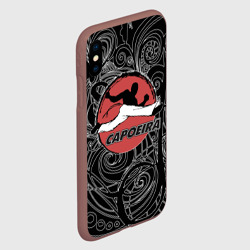 Чехол для iPhone XS Max матовый Capoeira fighter jump - фото 2