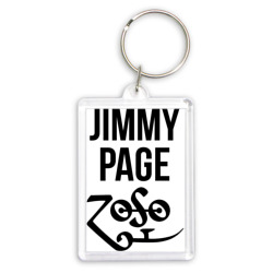 Брелок прямоугольный 35*50 Jimmy Page - Led Zeppelin