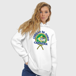 Женское худи Oversize хлопок Cordao de ouro Capoeira flag of Brazil - фото 2