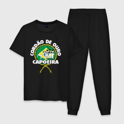 Мужская пижама хлопок Capoeira - Cordao de ouro flag of Brazil