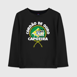 Детский лонгслив хлопок Capoeira - Cordao de ouro flag of Brazil