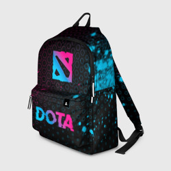 Рюкзак 3D Dota - neon gradient: символ, надпись