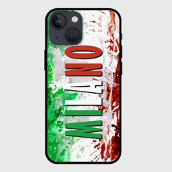 Чехол для iPhone 13 mini Флаг Италии - кляксы