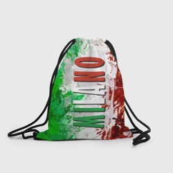 Рюкзак-мешок 3D Флаг Италии - кляксы