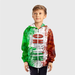 Детская ветровка 3D Флаг Италии - кляксы - фото 2