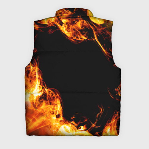 Мужской жилет утепленный 3D Three Days Grace и пылающий огонь, цвет черный - фото 2