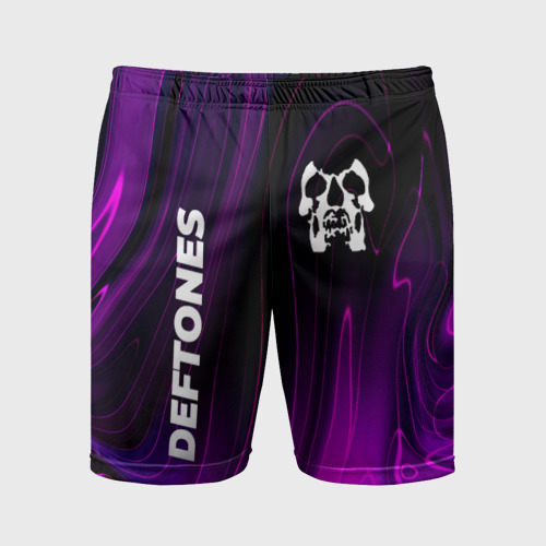 Мужские шорты спортивные Deftones violet plasma, цвет 3D печать