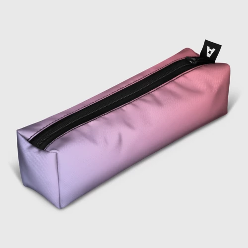 Пенал школьный 3D Градиент - розовая пастель