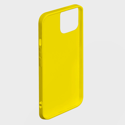 Чехол для iPhone 14 Pro Max с принтом Синий с горчичным в клетку, фото на моделе #1