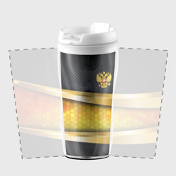 Термокружка-непроливайка Black & gold - герб России - фото 2