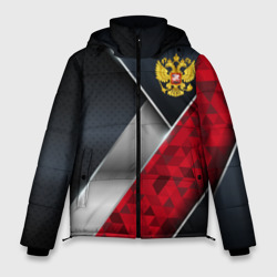 Мужская зимняя куртка 3D Red & black Russia