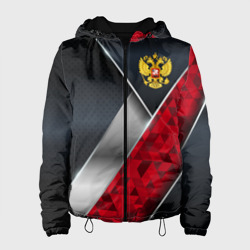 Женская куртка 3D Red & black Russia