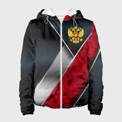 Женская куртка 3D Red & black Russia