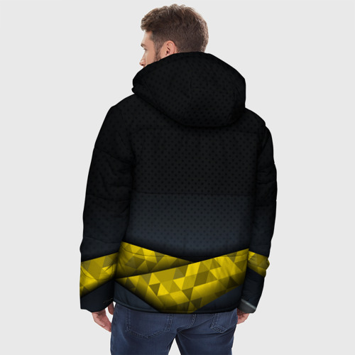 Мужская зимняя куртка 3D Золотой герб    России, цвет светло-серый - фото 4