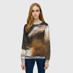 Женский свитшот 3D Капибара спит - фото 2