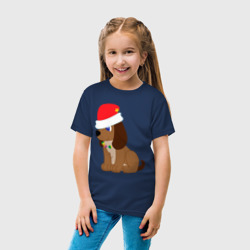 Детская футболка хлопок Праздничный пёсик - фото 2