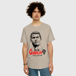 Мужская футболка хлопок Oversize Криштиану Роналду Португалия - фото 2