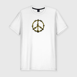 Мужская футболка хлопок Slim Пацифика символ мира