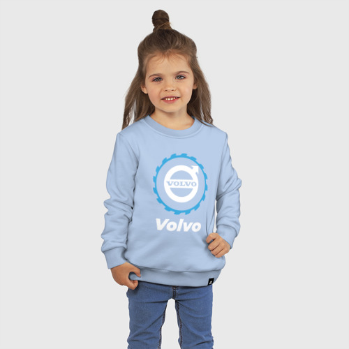 Детский свитшот хлопок Volvo в стиле Top Gear, цвет мягкое небо - фото 3