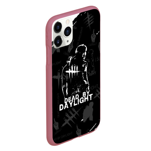 Чехол для iPhone 11 Pro матовый с принтом Dead by daylight - паттерн, вид сбоку #3
