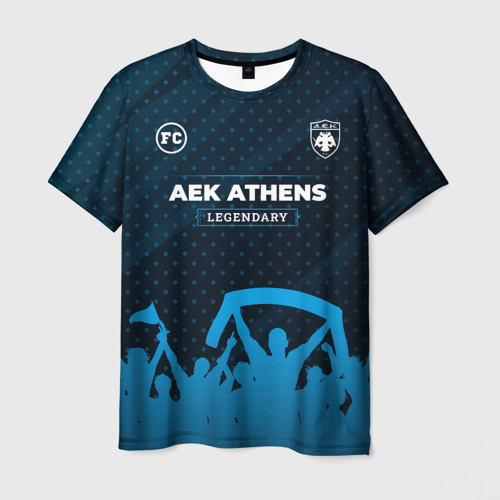 Мужская футболка 3D AEK Athens legendary форма фанатов, цвет 3D печать