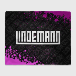 Плед 3D Lindemann rock legends: надпись и символ