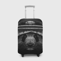 Чехол для чемодана 3D Панда и куфия - рисунок карандашом