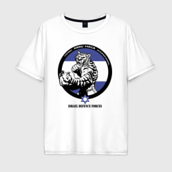 Мужская футболка хлопок Oversize Krav-maga tiger emblem