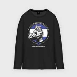 Мужской лонгслив oversize хлопок Krav-maga emblem tiger