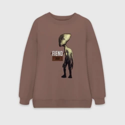 Женский свитшот oversize без начеса хлопок FIEND 2012 - рок группа
