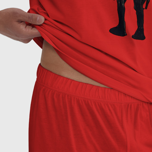 Мужская пижама хлопок FIEND 2012 - рок группа, цвет красный - фото 6