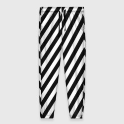 Женские брюки 3D Черно-белые полоски