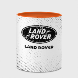 Кружка с полной запечаткой Land Rover с потертостями на светлом фоне - фото 2