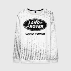 Мужской свитшот 3D Land Rover с потертостями на светлом фоне