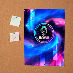 Постер Saab неоновый космос - фото 2