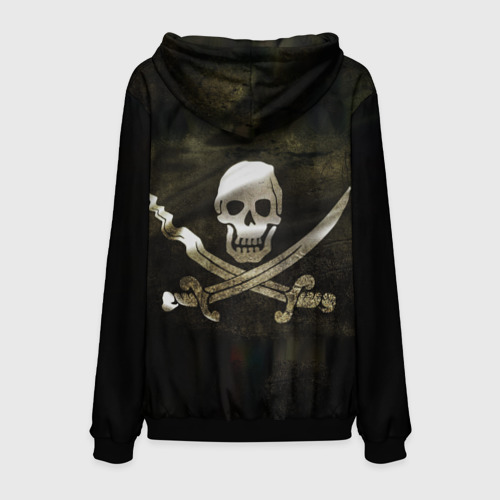 Мужская толстовка 3D Пиратский флаг - череп с ножами, цвет черный - фото 2