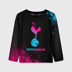 Детский лонгслив 3D Tottenham - neon gradient