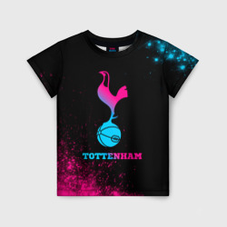 Детская футболка 3D Tottenham - neon gradient